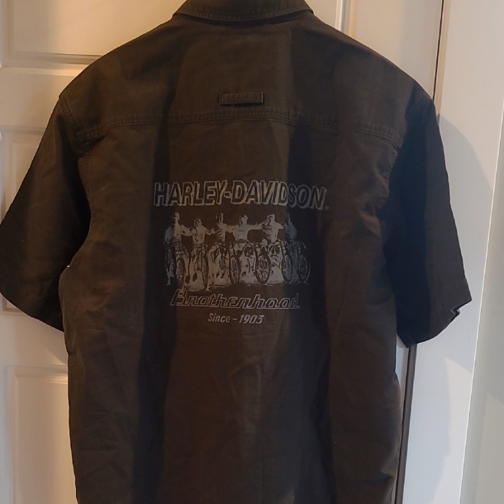 🟢Harley-Davidson Black Men's Garage Shirt